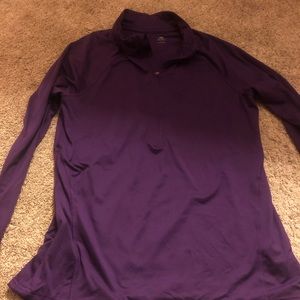 Purple zip up